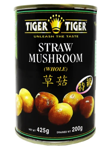 TIGER TIGER Whole Straw Mushrooms In Water 425g