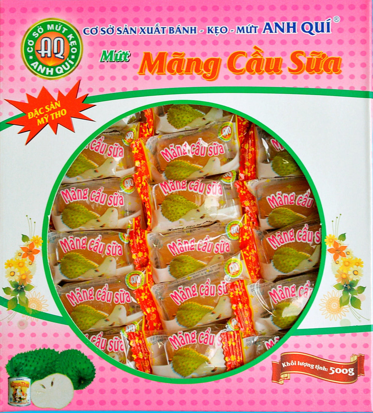 ANH QUI Mứt Mãng Cầu Sữa 500g