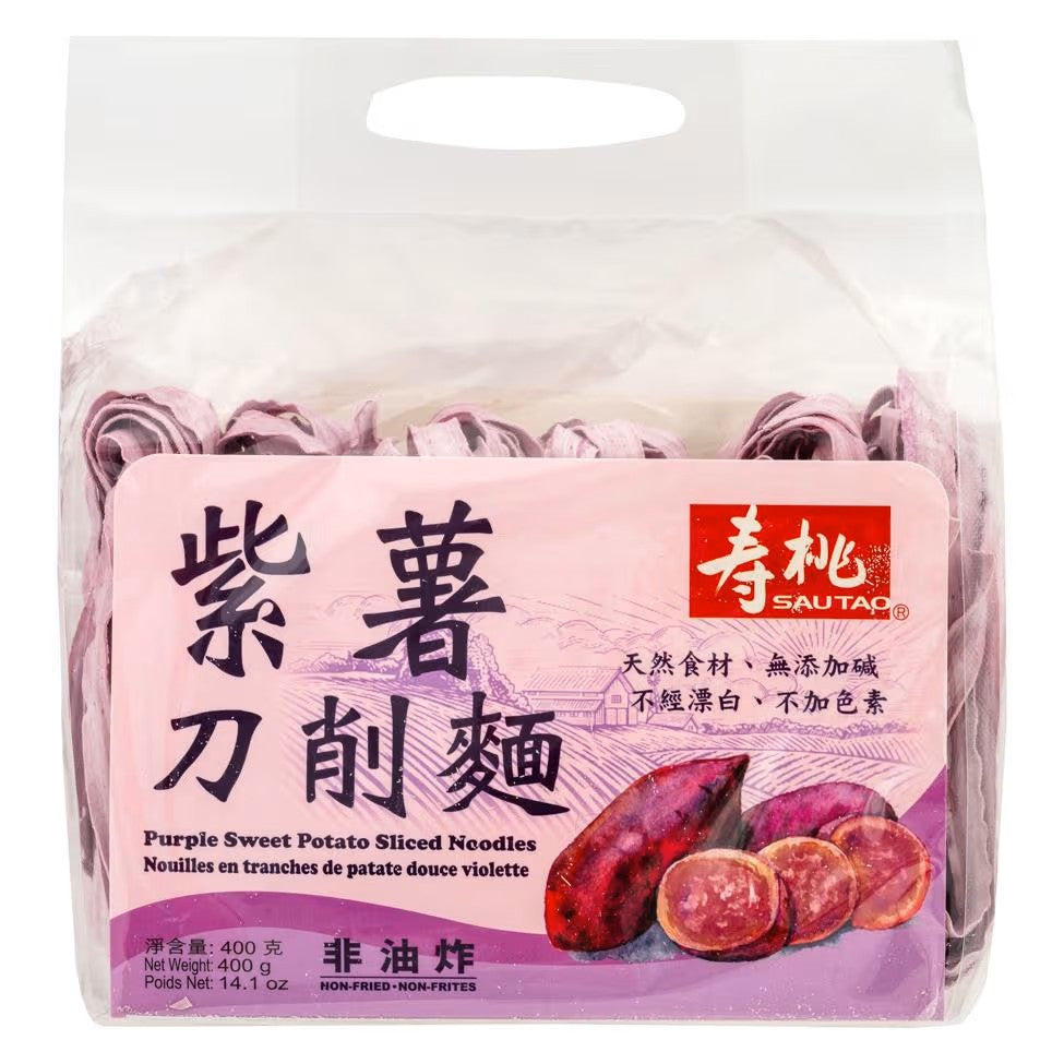 SAU TAO Purple Sweet Potato Sliced Noodles 400g