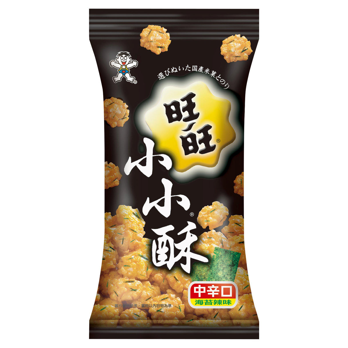 Tan WANT WANT Mini Rice Crackers Seaweed Flavour 60g