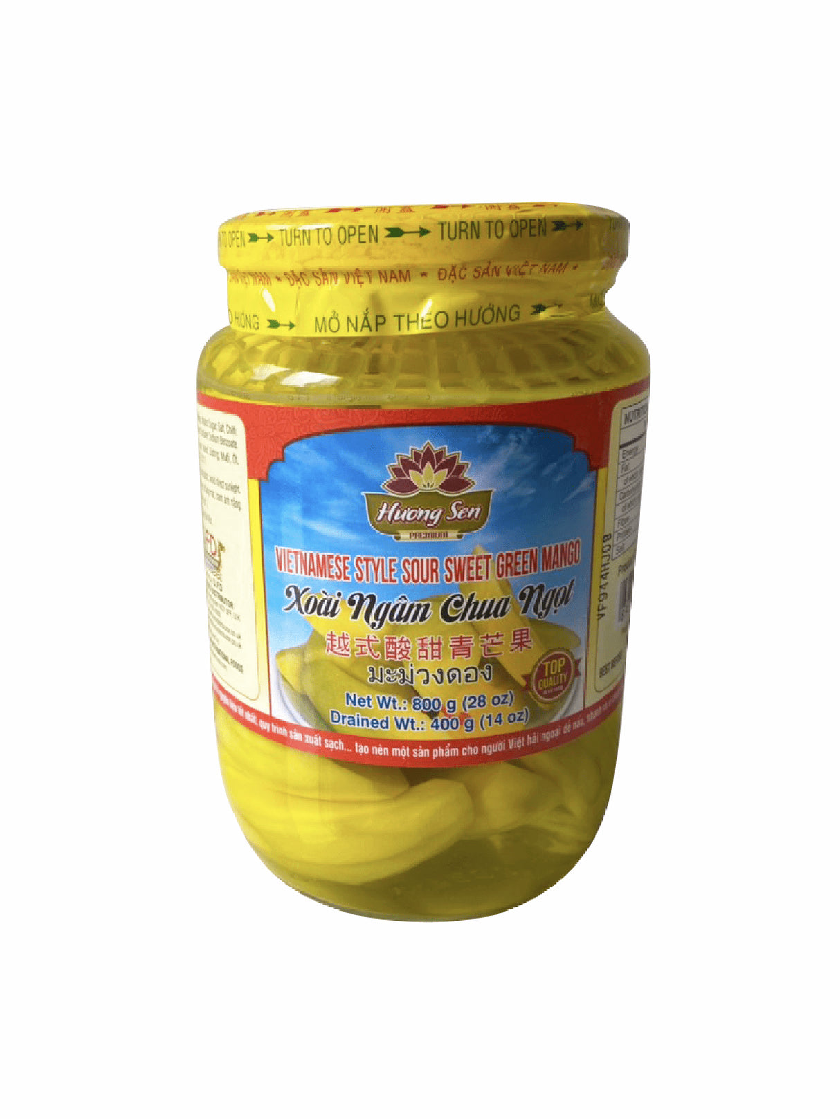 HUONG SEN Vietnamese Style Sour Sweet Green Mango 800g