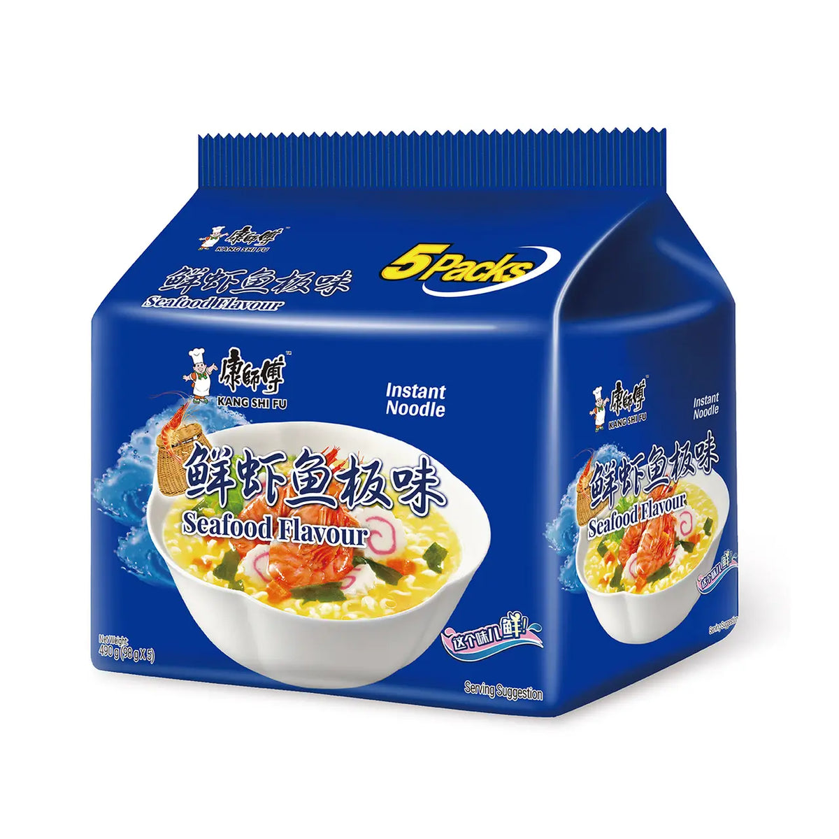 MASTER KONG Instant Noodle Seafood Flavour 5x98g
