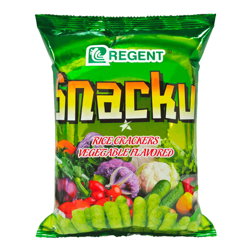 REGENT Snacku Rice Crackers Vegetable Flavoured 60g