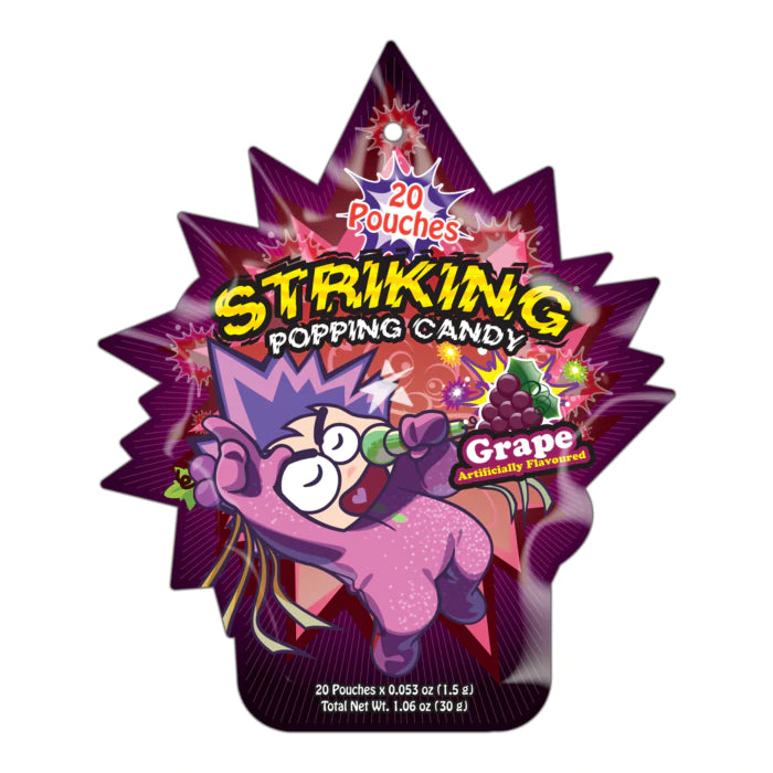 STRIKING Grape Popping Candy 30g