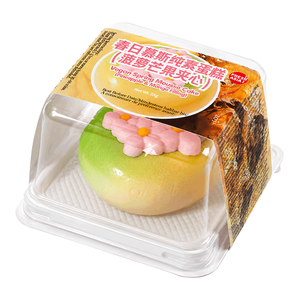 FRESHASIA Vegan Spring Mousse Cake (Pineapple & Mango Filling) 55g