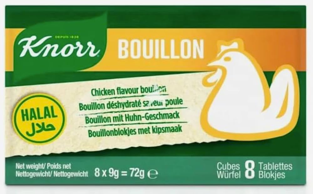 KNORR Chicken Flavour Bouillon Halal 8x9g