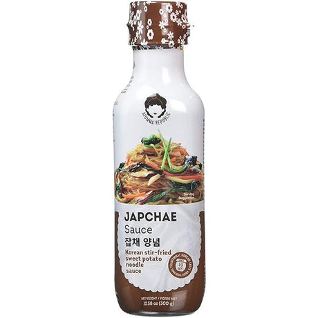 Light Gray AJUMMA REPUBLIC Japchae Sauce 300g