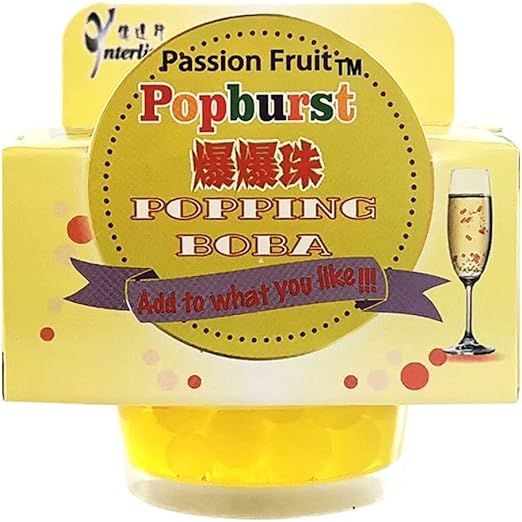 Sandy Brown POPBURST Popping Boba - Passion Fruit 130g