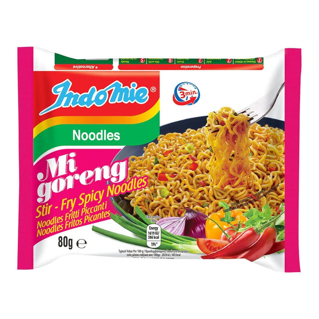 Maroon INDOMIE MI GORENG Stir-Fry Spicy Noodles