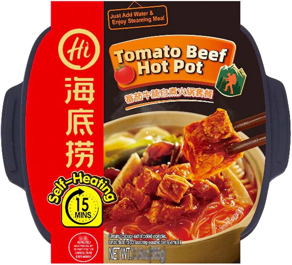 HAIDILAO Self-Heating Tomato Hot Pot With Beef 395g