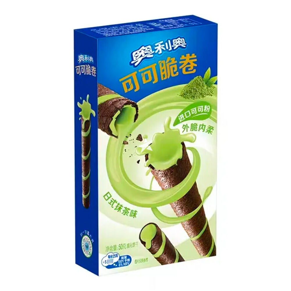 OREO Cocoa Crispy Rolls Matcha Flavour 50g