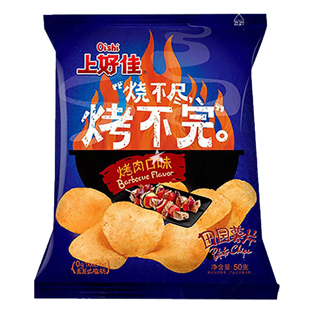 OISHI Potato Chips Barbecue Flavour 50g