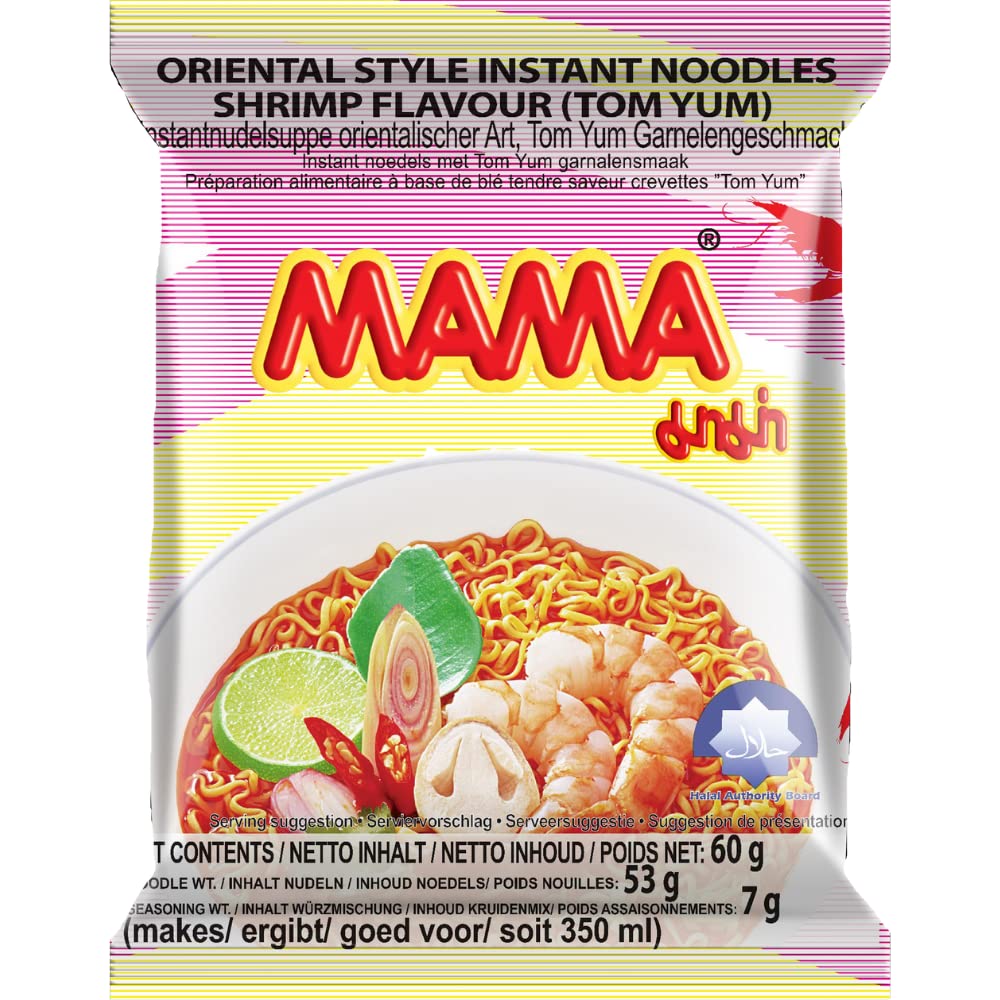 MAMA Instant Noodles Shrimp Tom Yum Flavour 60g