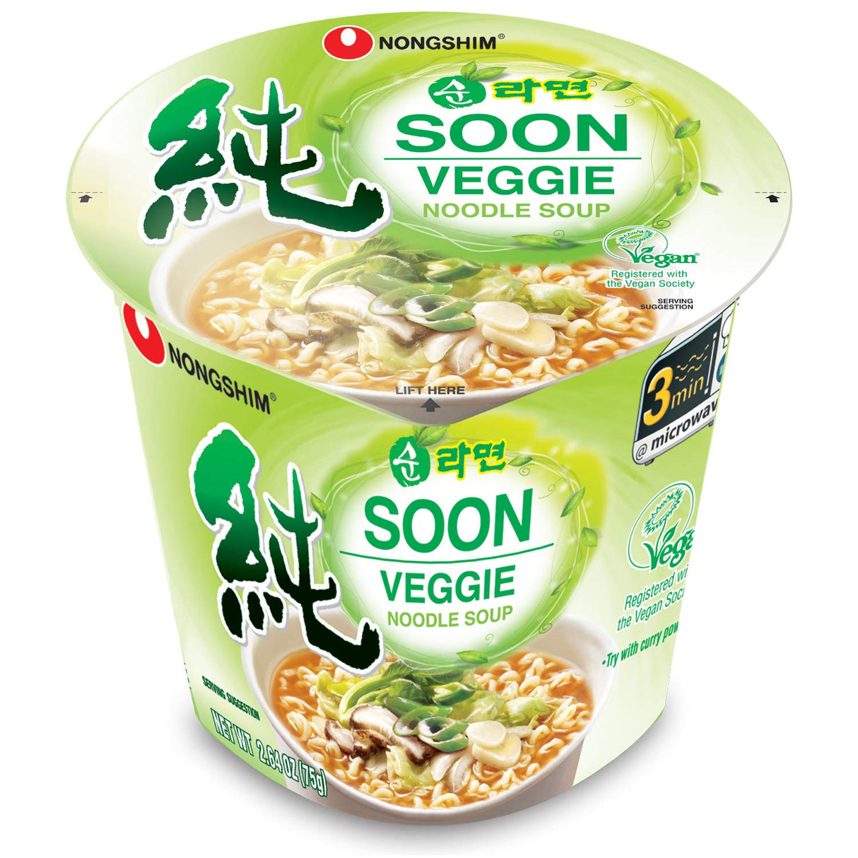 NONGSHIM Soon Veggie Cup Noodle Soup 67g