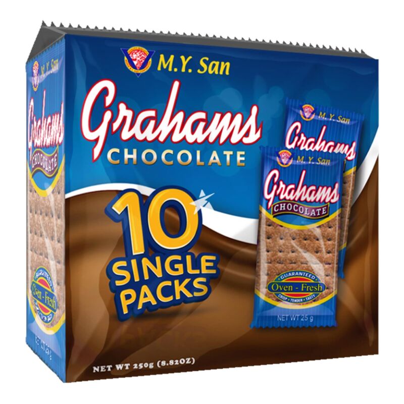 GRAHAMS Chocolate Crackers 10 Single Packs 250g