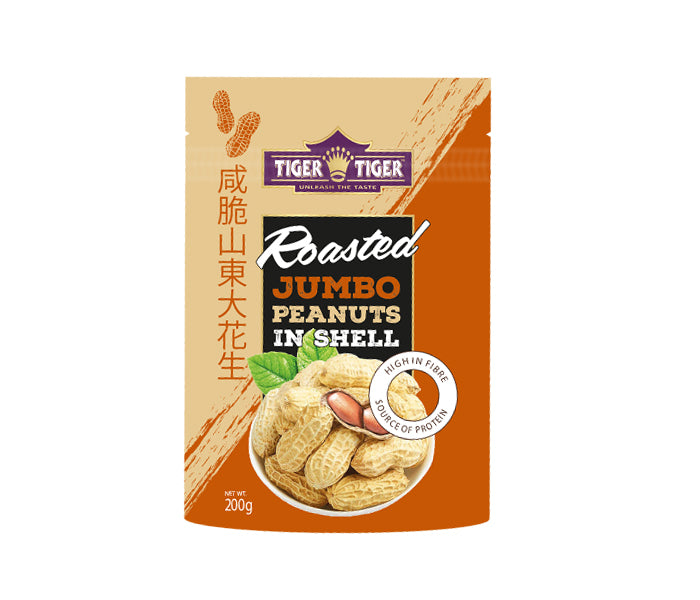 TIGER TIGER Roasted Jumbo Peanuts In Shell 200g