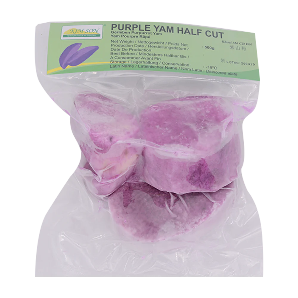 Frozen KIM SON Purple Yam Half Cut 500g