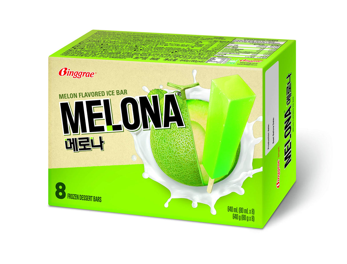 Frozen BINGGRAE Melona Melon Ice Bar 560ml