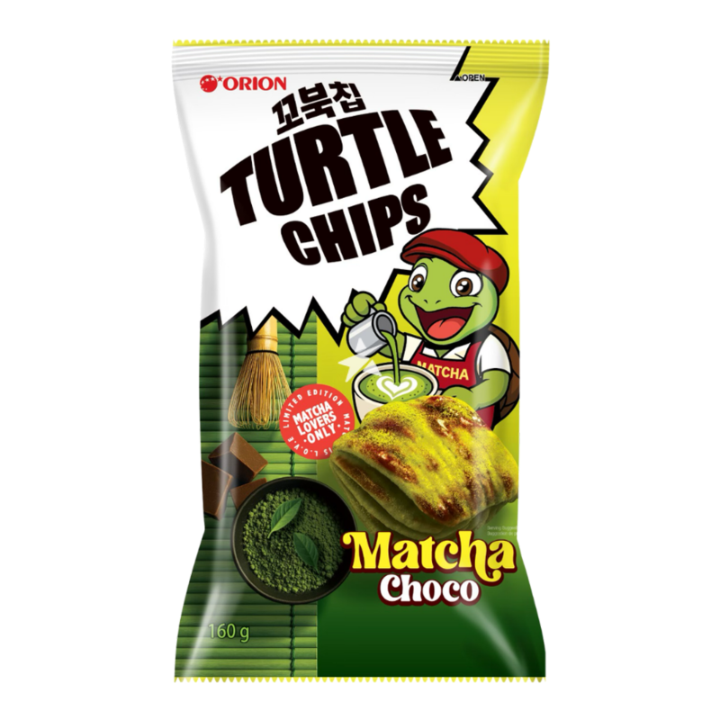 ORION Turtle Chips Matcha Choco 160g