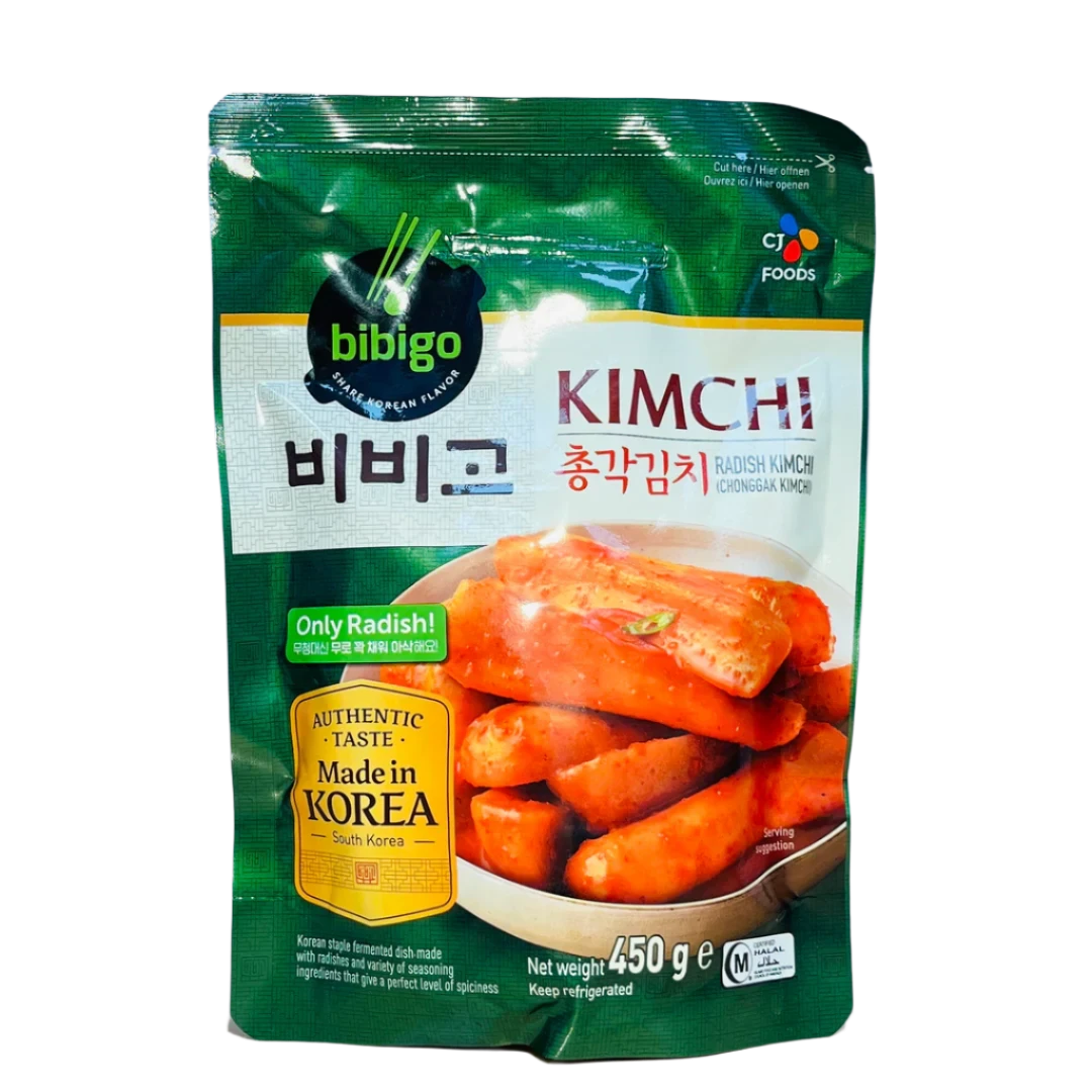 BIBIGO Kimchi Radish Kimchi (Chonggak Kimchi) 450g