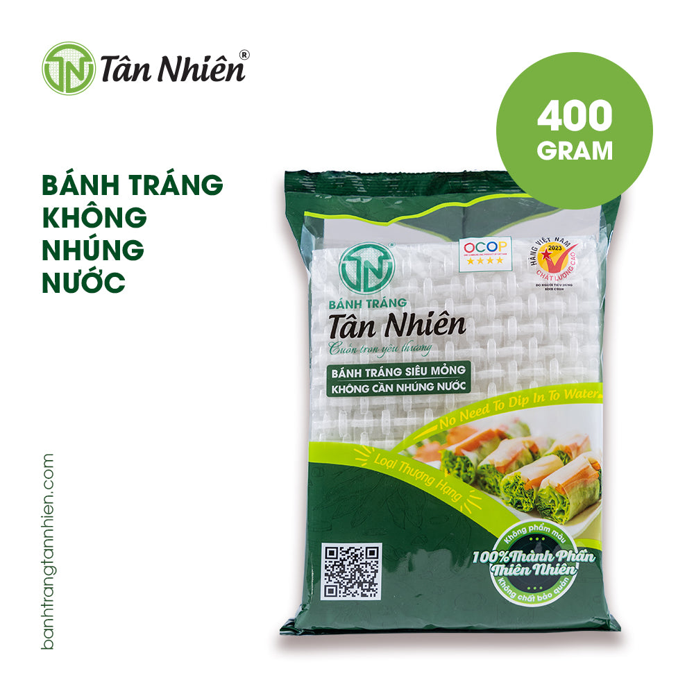 TAN NHIEN Banh Trang Khong Can Nhung Nuoc 400g