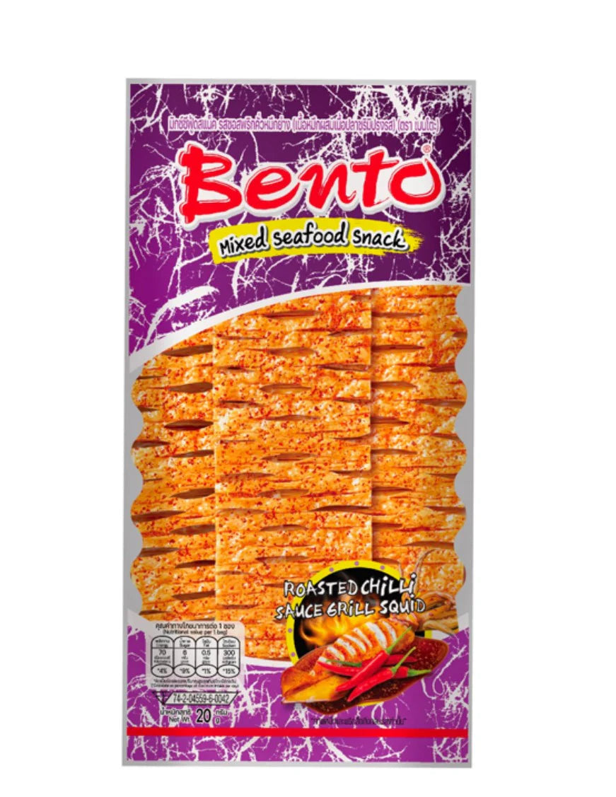BENTO Mixed Seafood Snack Roasted Chilli Sauce Grill Squid 20g