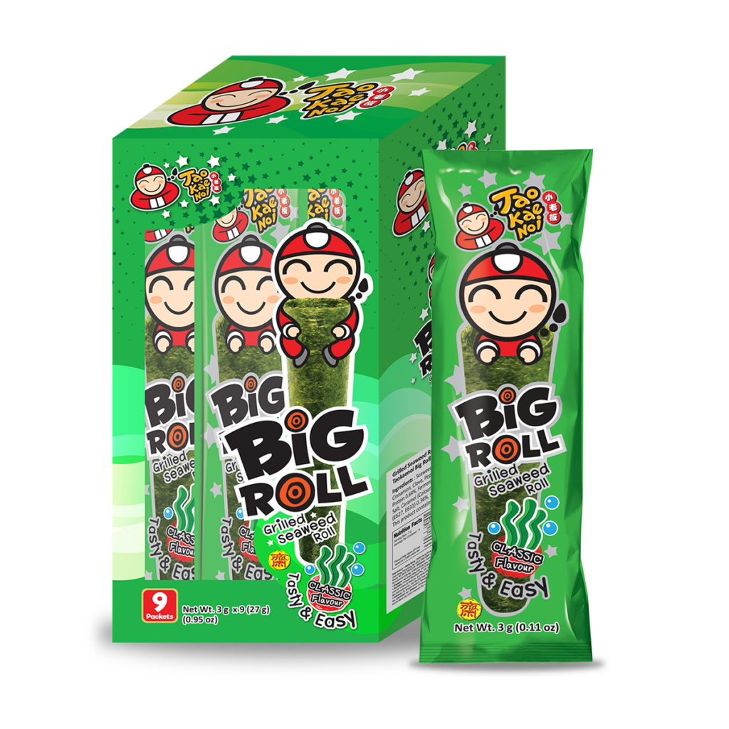 TAO KAE NOI Big Roll Seaweed Classic Flavour 3gx9