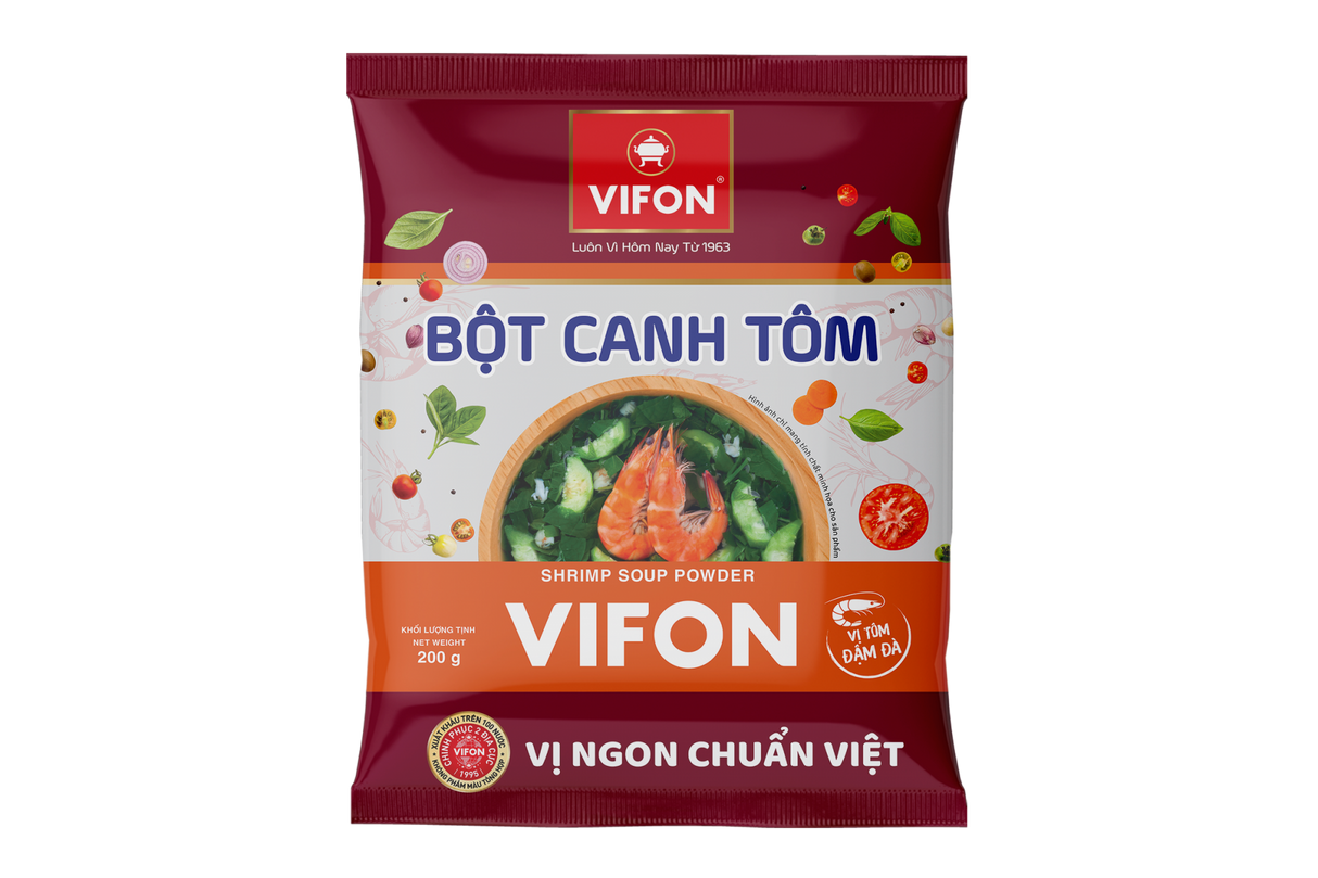 VIFON Shrimp Soup Powder Bot Canh Tom 200g