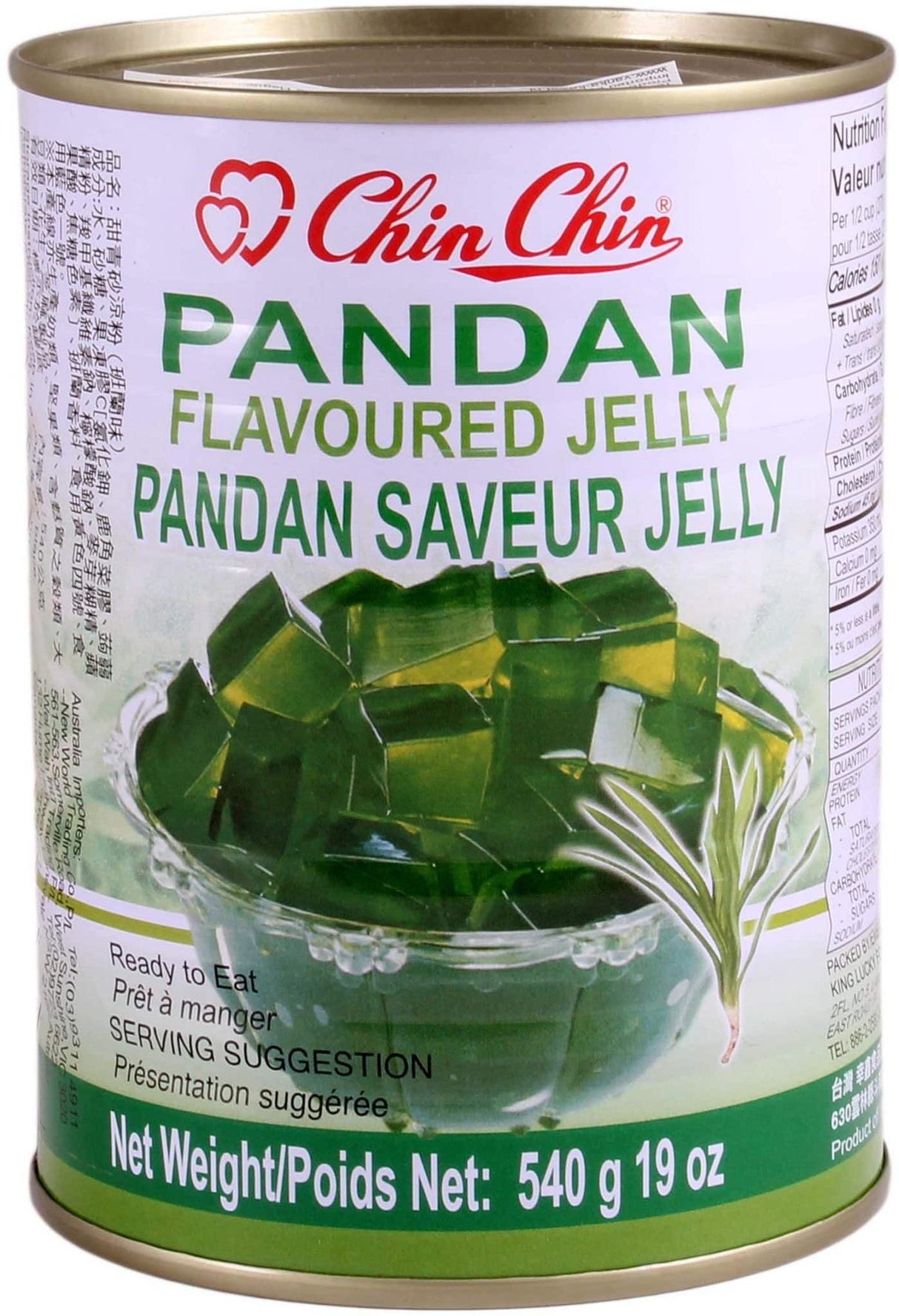 CHIN CHIN BRAND Pandan Jelly 540g