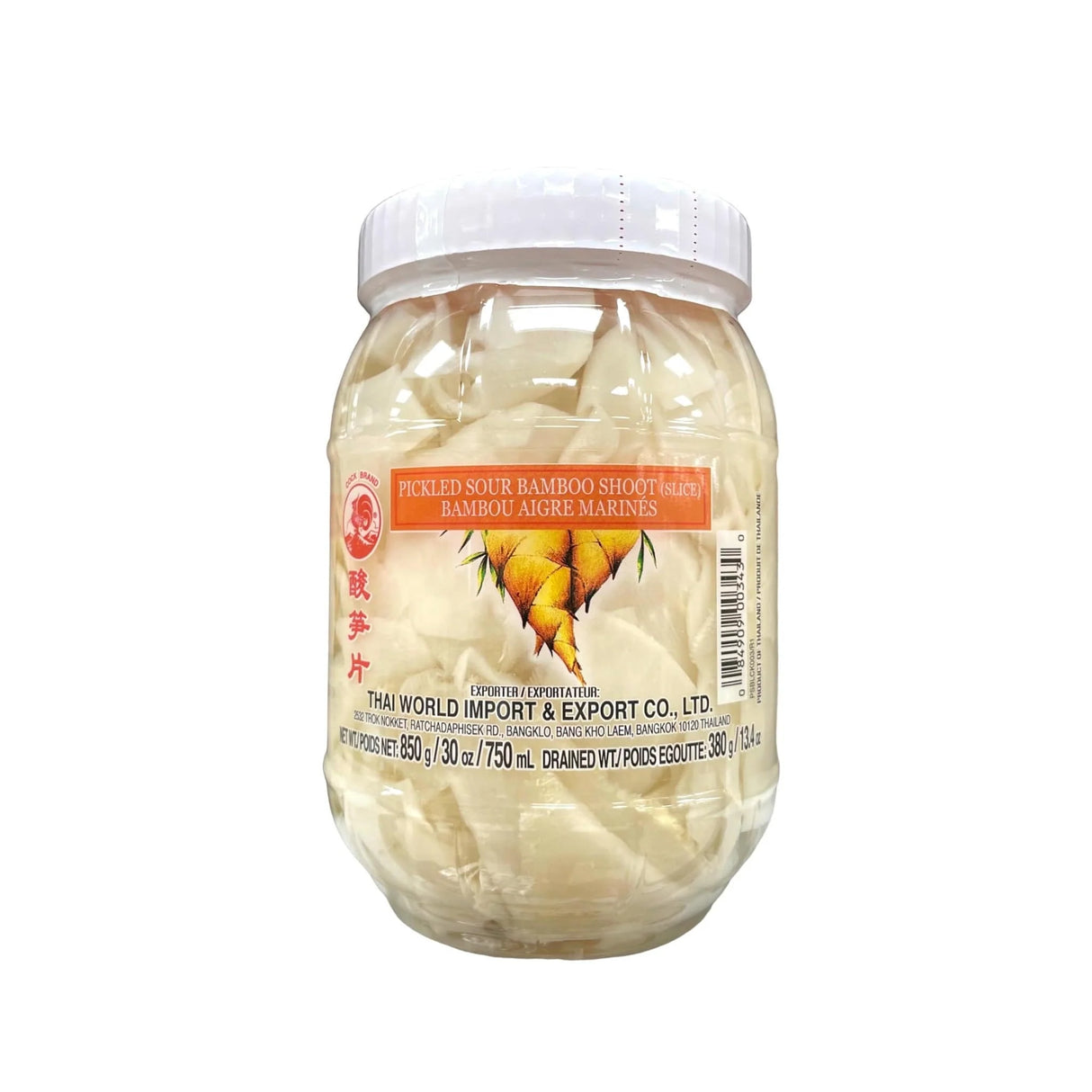 COCK BRAND Pickled Sour Bamboo Slice 850g