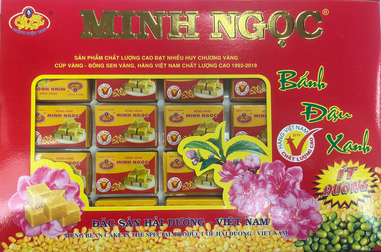 RONG VANG MINH NGOC Bean Cake Banh Dau Xanh A1 300g