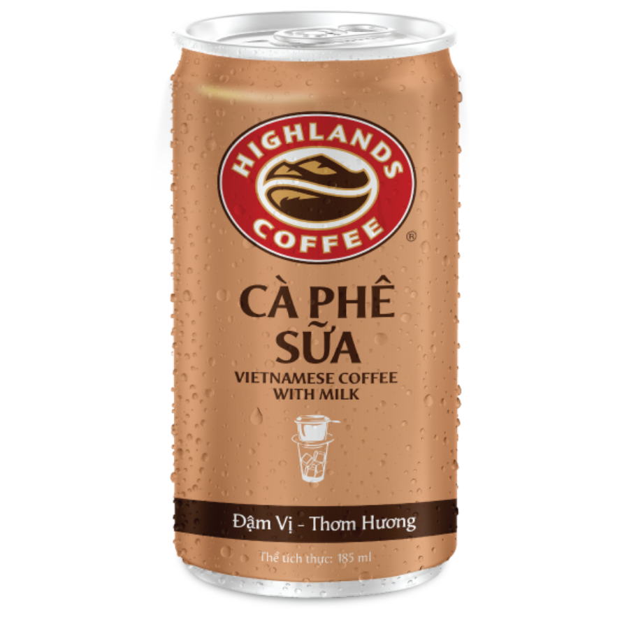 HIGHLANDS COFFEE Vietnamese Coffee with Milk 185ml