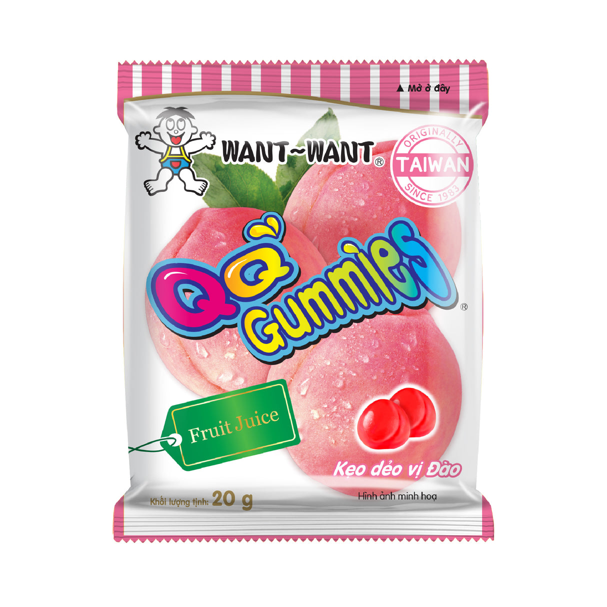 WANT WANT QQ Gummy Candy Peach 70g