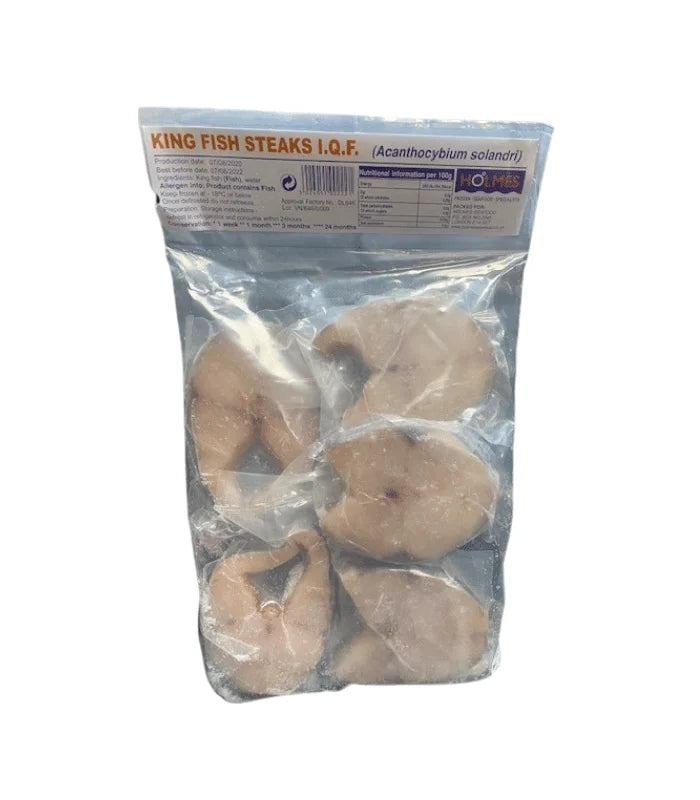 Frozen HOLMES King Fish Steaks 1kg