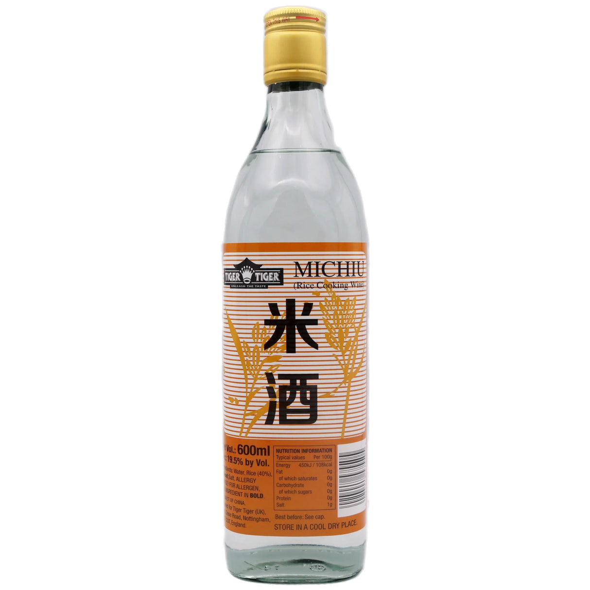 TIGER TIGER Michiu Rice Cooking Wine 600ml Alc: 19.5% By Vol.