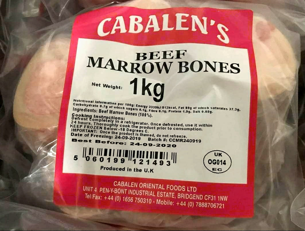 CABALEN'S Beef Marrow Bones 1kg