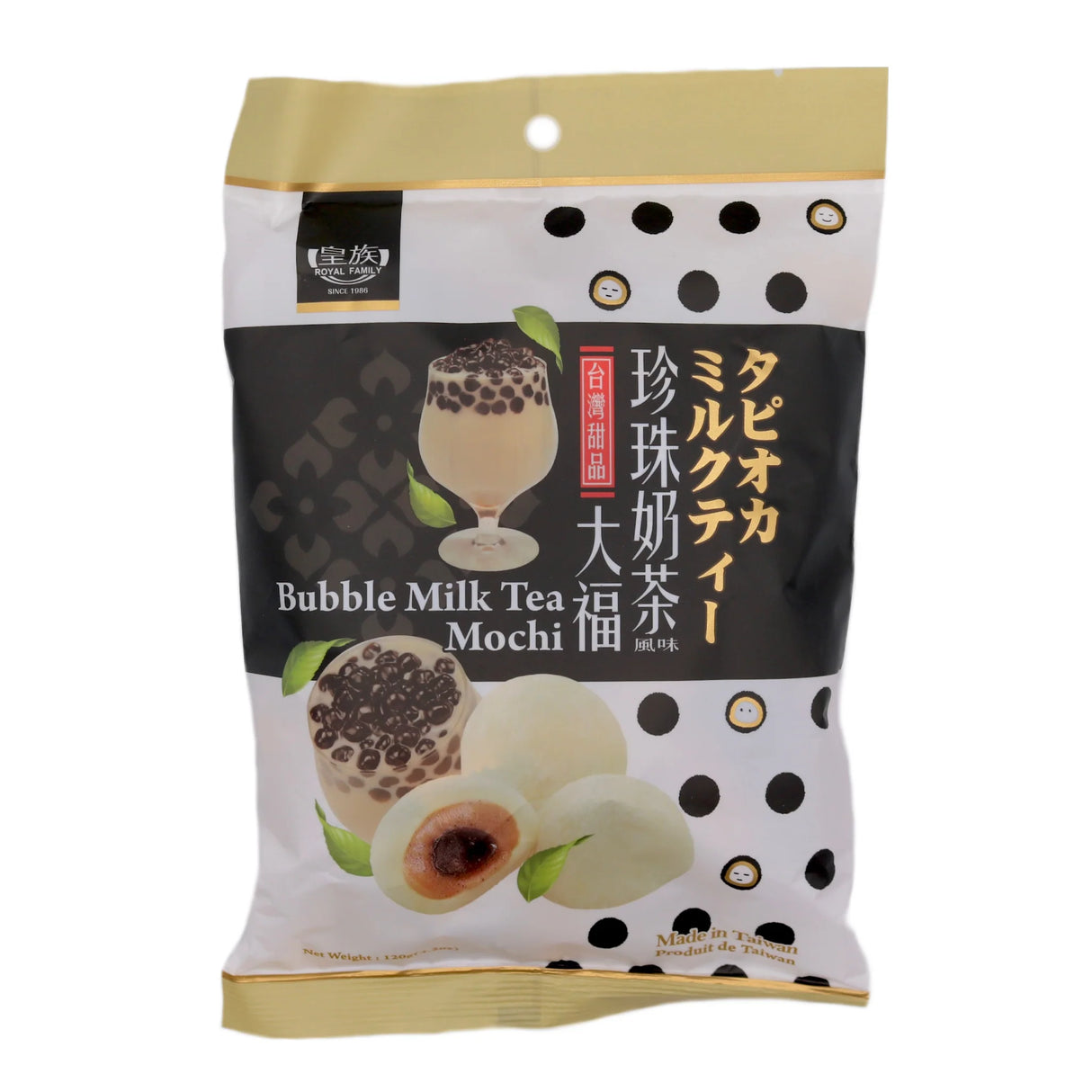 ROYAL FAMILY Bubble Milk Tea Mochi 120g