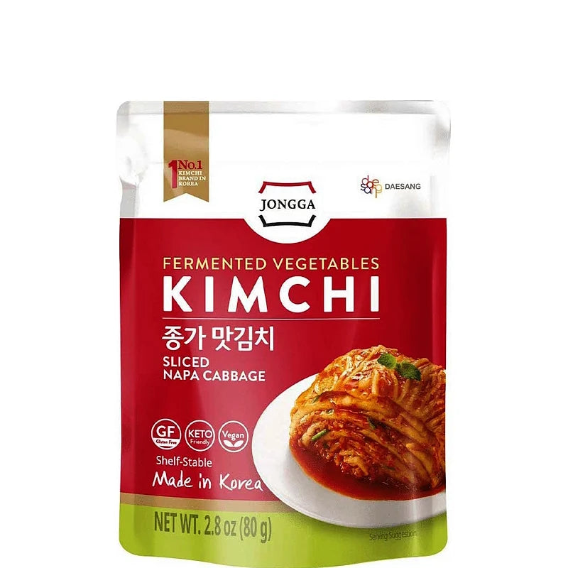 JONGGA Sliced Kimchi Cabbage Shelf-Stable 80g
