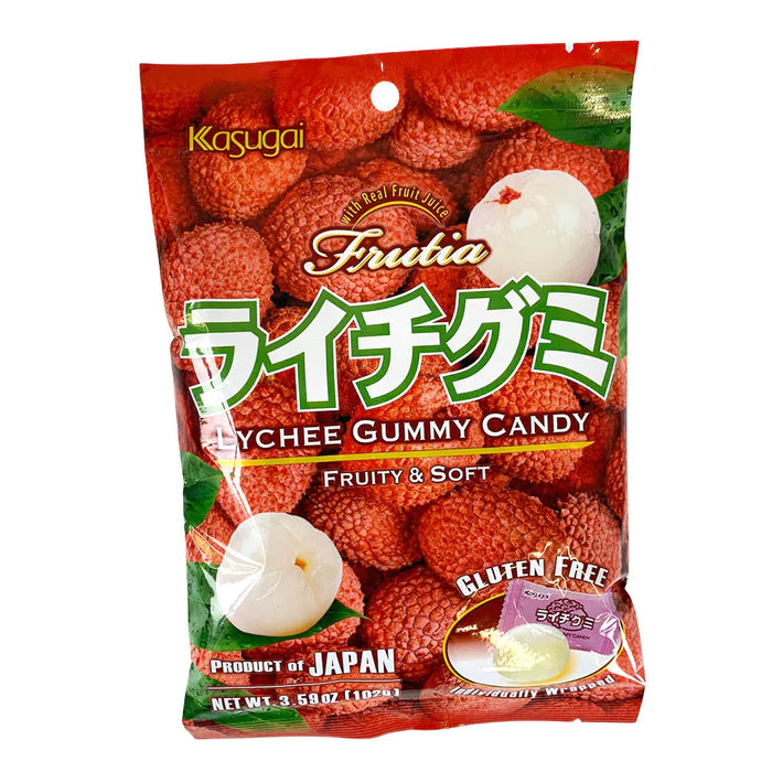 KASUGAI Lychee Gummy Candy 102g