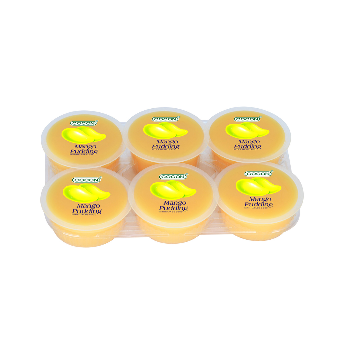 COCON Nata de Coco Pudding Mango 6x80g