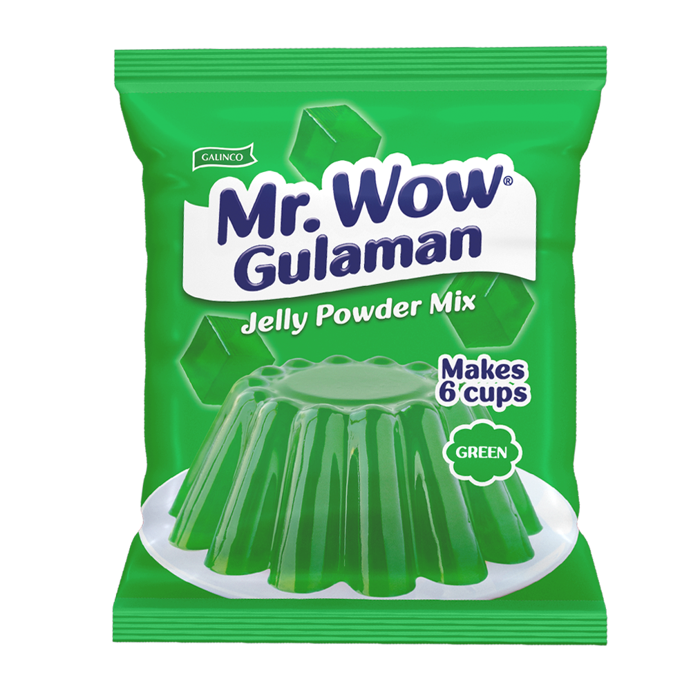 GALINCO MR. WOW GULAMAN Jelly Powder Mix Green 24g