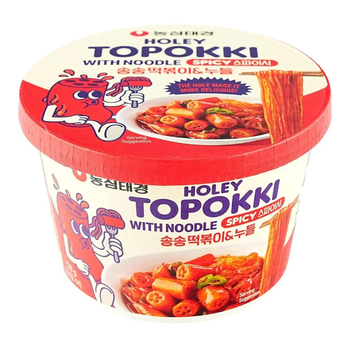 NONGSHIM Holey Topokki With Noodle Spicy 128g