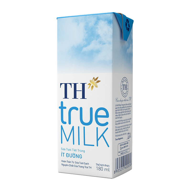 TH True MILK Less Sugar 180ml