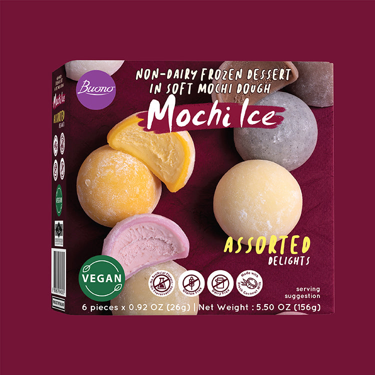 Frozen BUONO Mochi Ice Assorted Delight 156g