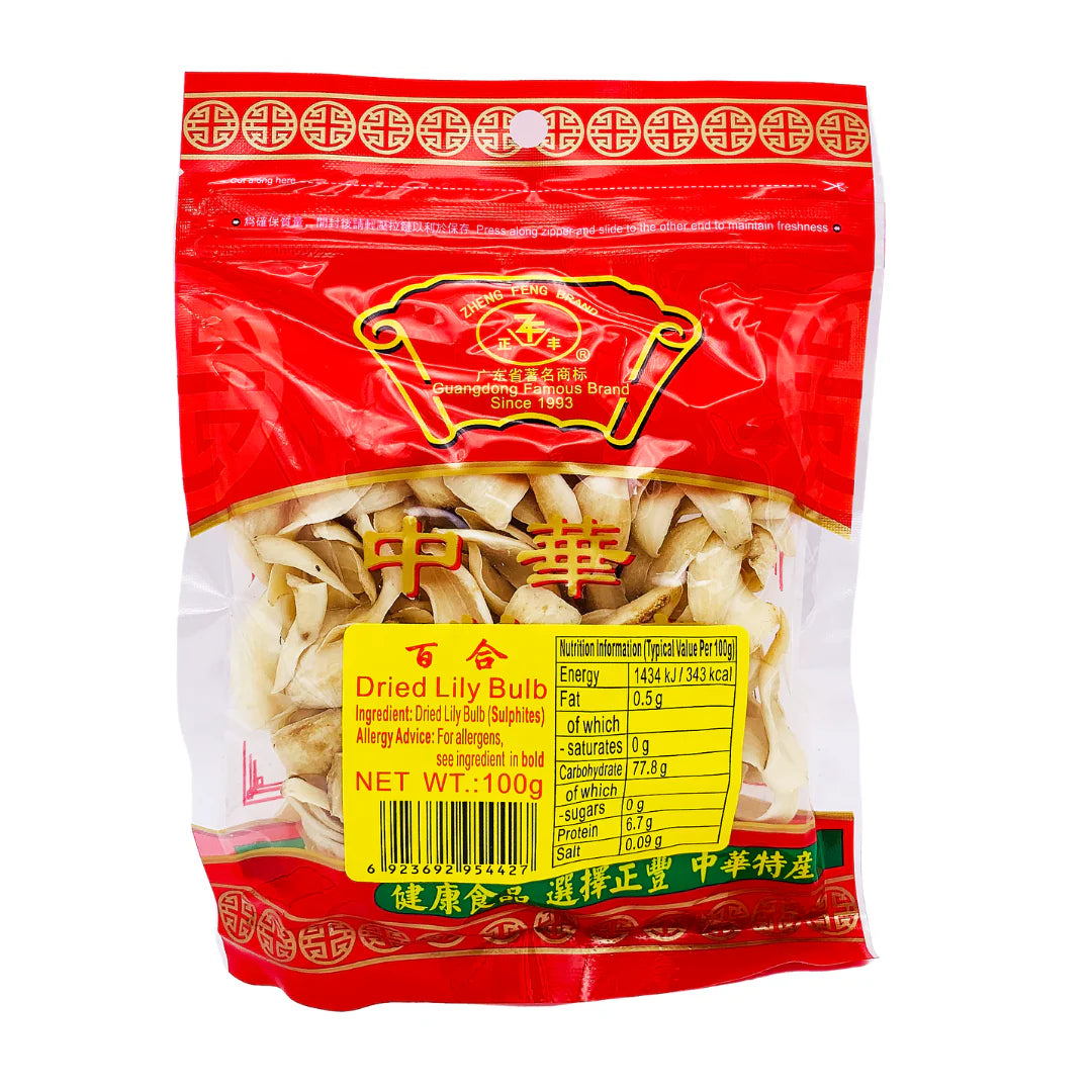 ZHENG FENG BRAND Dried Lily Bulb 100g