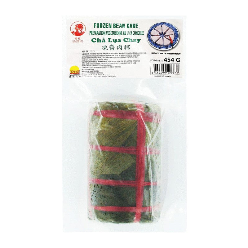 Frozen COCK BRAND Bean Cake Cha Lua Chay 454g