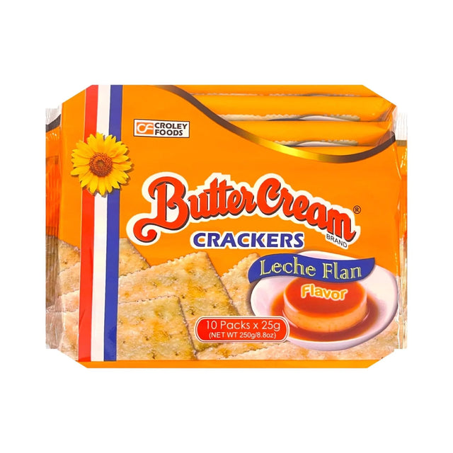 Goldenrod CROLEY FOODS Butter Cream Leche Flan Crackers 10x25g