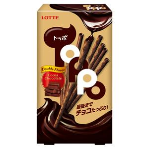 LOTTE TOPPO Double Flavor Cocoa Chocolate 40g