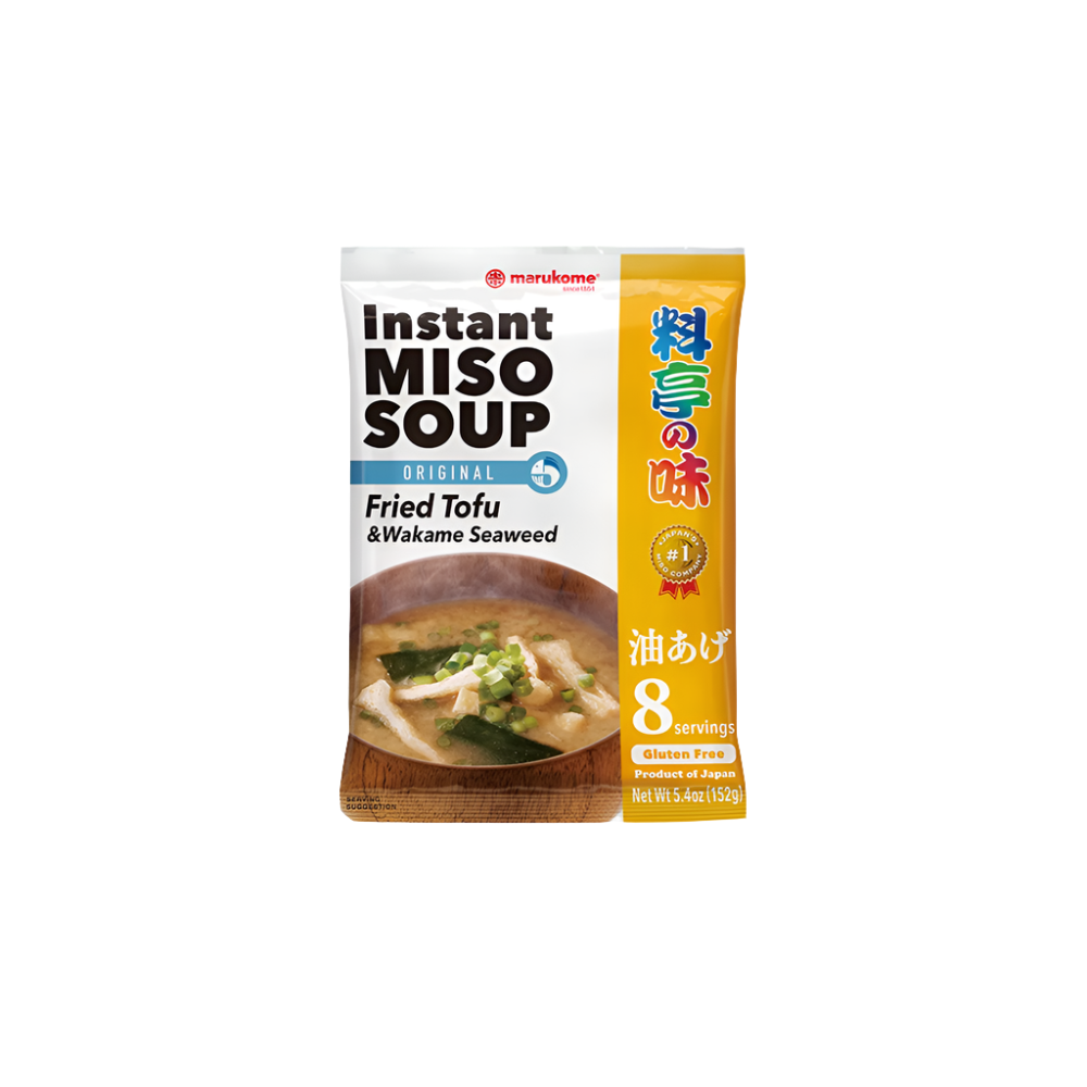 MARUKOME Instant Miso Soup With Fried Tofu & Wakame Seaweed 152g