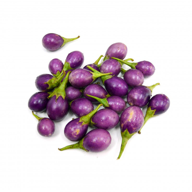 Fresh Round Purple Thai Eggplant 100g